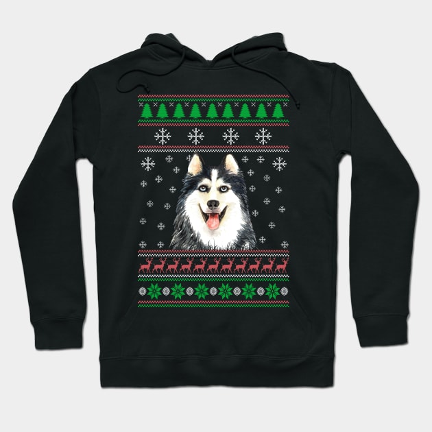 Cute Siberian Husky Dog Lover Ugly Christmas Sweater For Women And Men Funny Gifts Dog Lover Funny Gifts Hoodie TeePublic